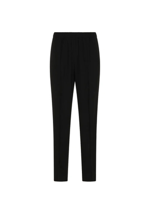 Fabiana Filippi beaded-trim elasticated trousers - Black