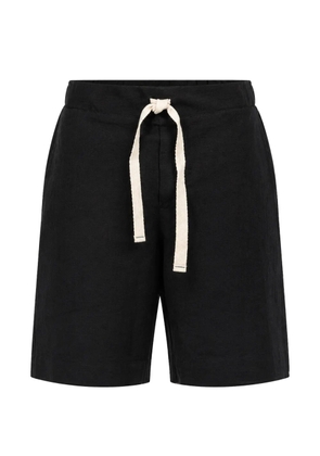 Marané drawstring linen bermuda shorts - Black