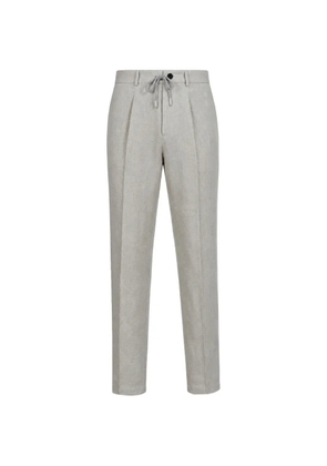 Fradi pleated drawstring trousers - Grey