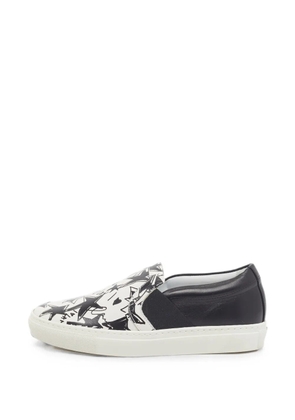 Lanvin Pre-Owned star-print slip-on sneakers - White