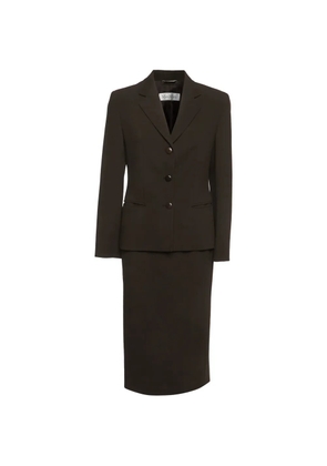 Max Mara gabardine skirt set - Brown