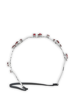 Miu Miu Pre-Owned crystal-embellished headband - Silver