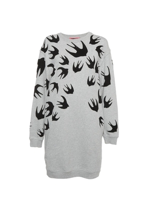 Alexander McQueen Pre-Owned swallow-print sweater - Grey