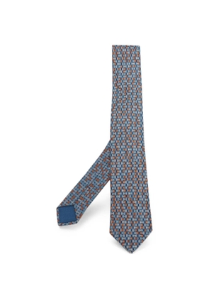 Hermès Pre-Owned 7 Maillons Trombone Twillbi tie - Blue