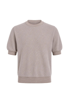 Gran Sasso textured-knit T-shirt - Brown