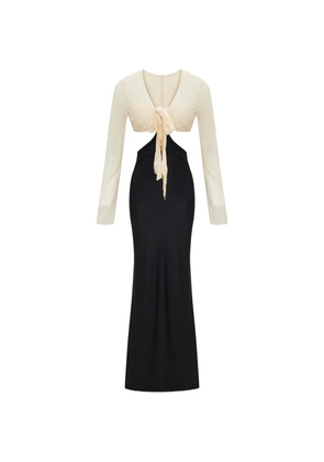 OCCLEUS Renee tie-fastening maxi dress - Black
