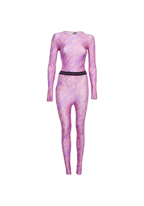 Versace Jeans Couture logo-print jersey set - Purple