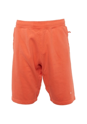 Stone Island cotton fleece shorts - Orange