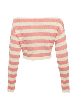 Balmain Pre-Owned x Barbie striped sweater - Pink