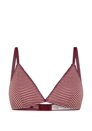 MOMONÌ Amethist striped bra - Red
