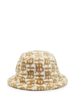 Burberry Pre-Owned TB-monogram bucket hat - White