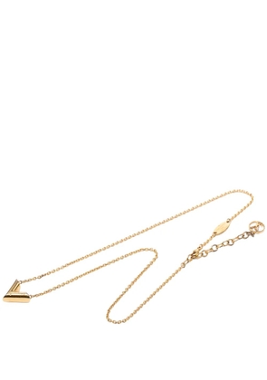 Louis Vuitton Pre-Owned 2021 Gold Plated Essential V Supple Necklace costume necklace