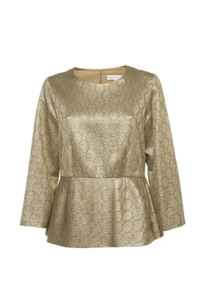 Stella McCartney Pre-Owned brocade peplum blouse - Gold