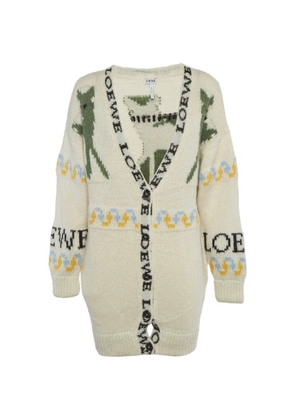 Loewe Pre-Owned intarsia knit cardigan - Neutrals