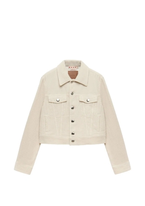 Marni corduroy button-up jacket - Neutrals