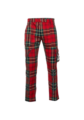 Alexander McQueen Pre-Owned plaid-pattern trousers - Red