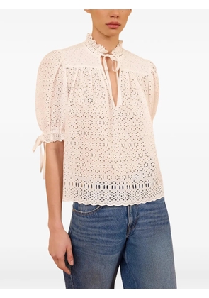 Ulla Johnson Alouette broderie-anglaise top - White
