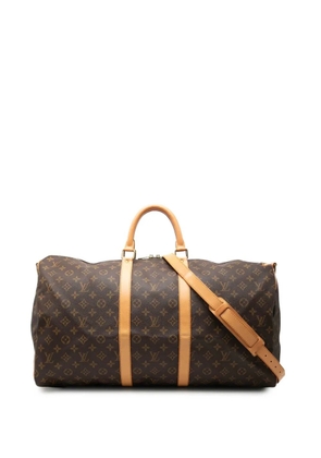 Louis Vuitton Pre-Owned 2002 Monogram Keepall Bandouliere 55 travel bag - Brown