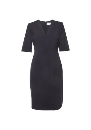 BOSS V-neck short-sleeve mini dress - Blue