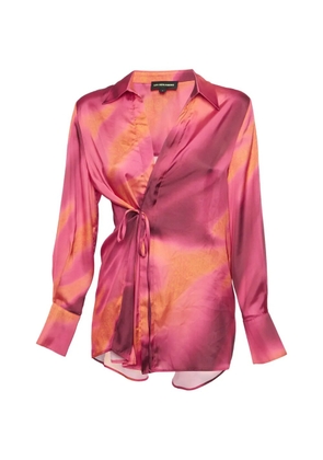 Les Benjamins Dahlia Carpet long-sleeve shirt - Pink