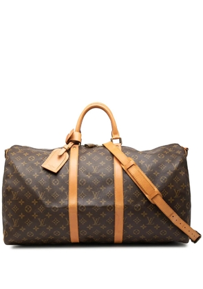 Louis Vuitton Pre-Owned 1991 Monogram Keepall Bandouliere 55 travel bag - Brown
