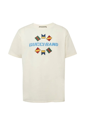 Gucci Pre-Owned logo-print T-shirt - Neutrals