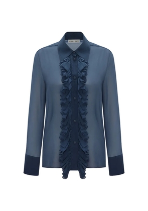 OCCLEUS Roxy ruffled shirt - Blue