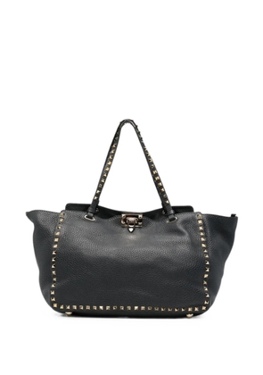 Valentino Garavani Pre-Owned 2010s Rockstud-embellishment shoulder bag - Black
