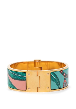 Hermès Pre-Owned 20th Century Wide Savana Dance Charniere Hinged Bracelet costume bracelet - Pink