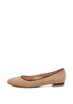 Ferragamo Pre-Owned suede ballet flats - Neutrals