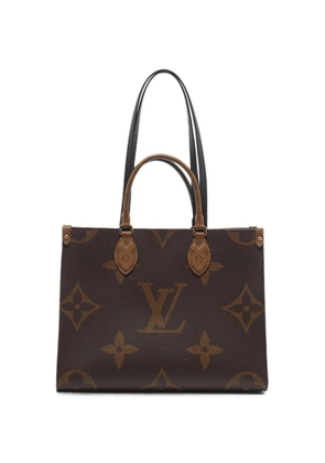 Louis Vuitton Pre-Owned MM OnTheGo Monogram Giant Reverse canvas tote bag - Brown