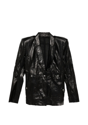 Isaac Sellam Experience Epaulee Neo leather jacket - Black