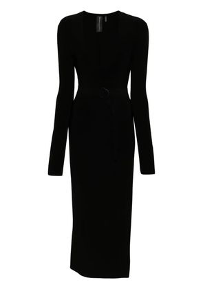 Norma Kamali U-neck maxi dress - Black