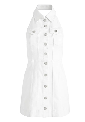 alice + olivia Kendall denim minidress - White