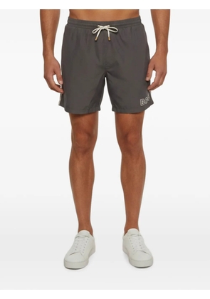 BOSS Starfish logo-print swim shorts - Grey