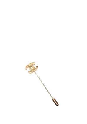 CHANEL Pre-Owned 2005 CC Gold Plated Pin Brooch costume brooch