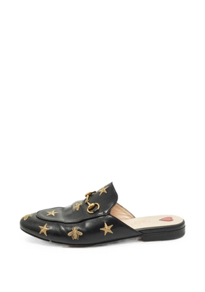 Gucci Pre-Owned Princetown embroidered mules - Black