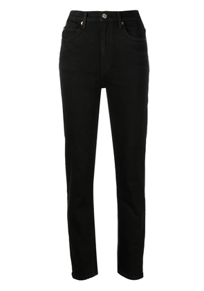 RE/DONE high-rise straight-leg jeans - Black