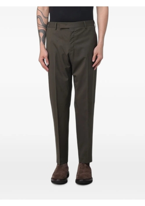 PT Torino green gabardine trousers