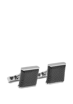 Louis Vuitton Pre-Owned Damier Graphite leather cufflinks - Silver