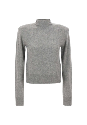 ROTATE BIRGER CHRISTENSEN tie-back high-neck sweater - Grey