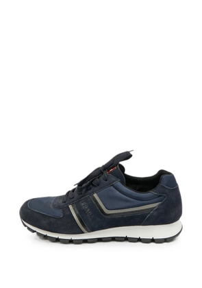 Prada Pre-Owned Matchrace panelled low-top sneakers - Blue