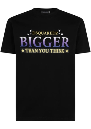 DSQUARED2 slogan-print cotton T-shirt - Black
