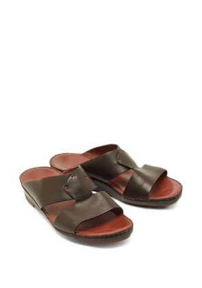 Loro Piana Pre-Owned New Buckle leather sandals - Brown