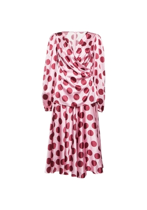 Dolce & Gabbana Pre-Owned polka dot-print blouse and skirt set - Pink