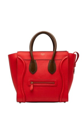Celine Pre-Owned 2014 Mini Bicolor Leather Luggage tote bag - Red