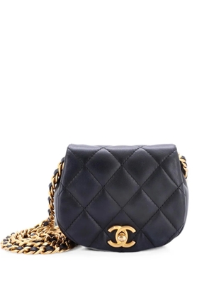 CHANEL Pre-Owned Coco Mail Clutch with Chain Quilted Calfskin Mini crossbody bag - Black