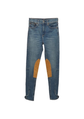 Polo Ralph Lauren Vintage suede-patch jeans - Blue