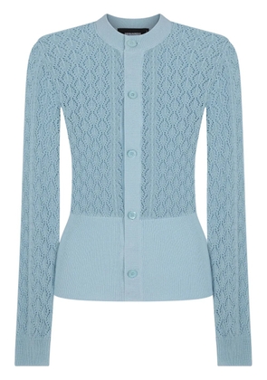 DSQUARED2 pointelle-knit cotton cardigan - Blue
