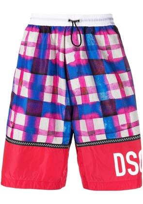DSQUARED2 panelled-design deck shorts - Blue